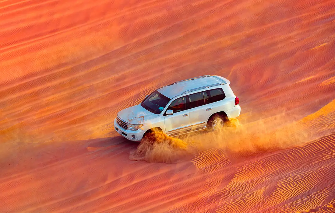 Thrilling Evening Desert Safari in Dubai Red Dunes