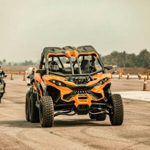 Can-Am 2-seater buggy rental in Dubai desert