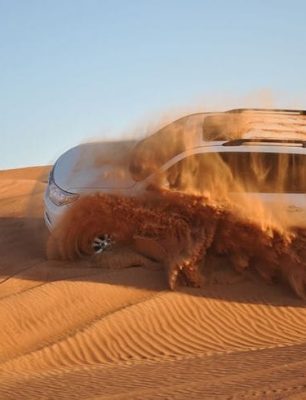View of Desert during the morning desert safari tour